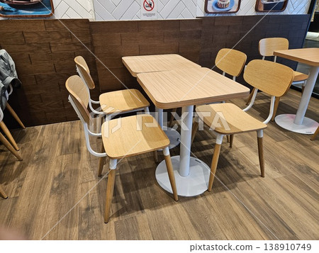 This cafe and restaurant interior with chair and table  138910749