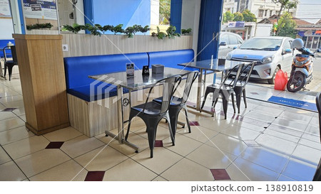 This cafe and restaurant interior with chair and table This cafe and restaurant interior with chair and table 138910819