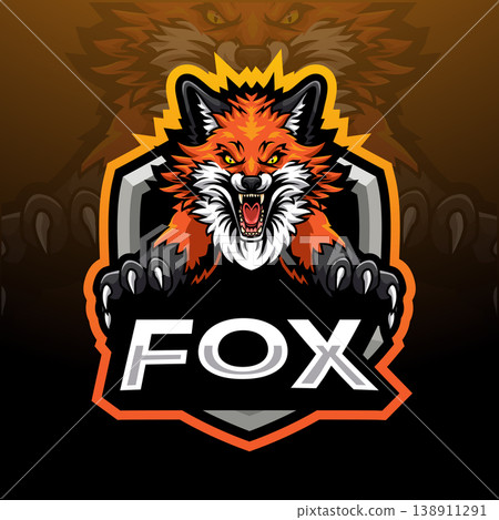 Fox esport mascot logo design Fox esport mascot logo design 138911291
