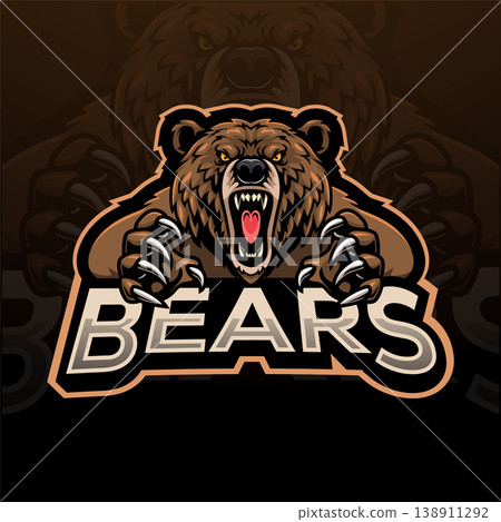 Grizzly Bear esport mascot logo design Grizzly Bear esport mascot logo design 138911292
