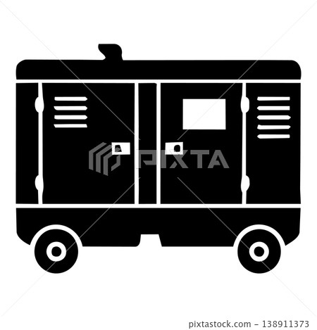 black silhouette of a soccer player 138911373