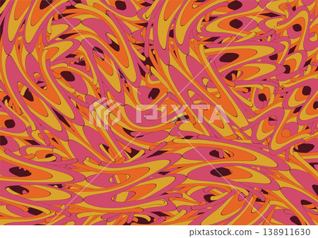 Abstract liquid wavy shapes background vector illustration. 138911630