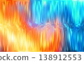 Ice fire bg. Red and blue ribbed glass background. 138912553