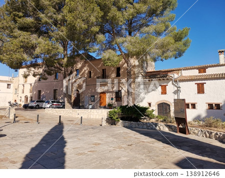 Rural village scene in Castellet i la Gornal, Catalonia, Spain. Rural village scene in Castellet i la Gornal, Catalonia, Spain. 138912646