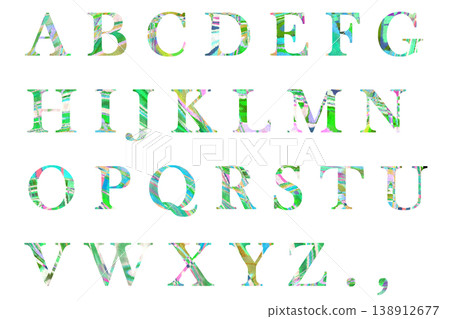 Letter 6 Alphabet Uppercase Marble 1 138912677