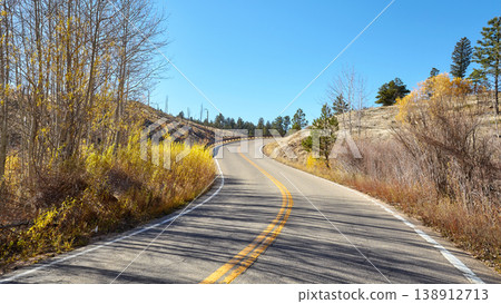 A scenic road in Boulder County, United States. A scenic road in Boulder County, United States. 138912713