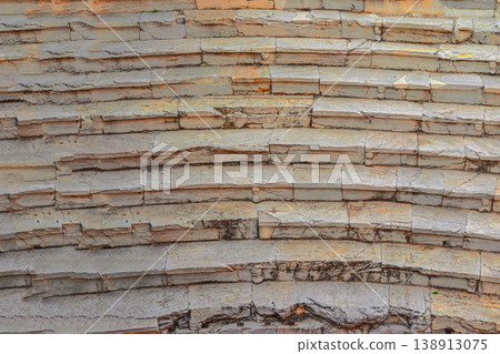 Ancient stone steps of a historic amphitheater in Plovdiv, layered stone blocks with weathered texture and age. Stone heritage, history, archaeology, timeless architecture Ancient stone steps of a historic amphitheater in Plovdiv, layered stone blocks with weathered texture and age. Stone heritage, history, archaeology, timeless architecture 138913075