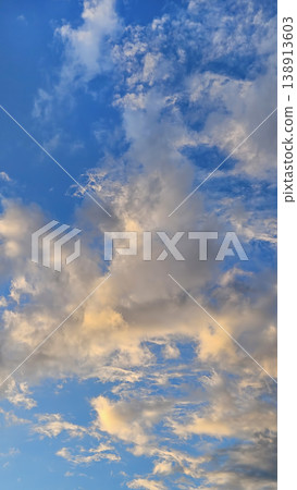 Beautiful sky landscape with clouds and sunlight Beautiful sky landscape with clouds and sunlight 138913603