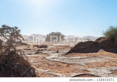Barren landscape near Deadvlei and sossusvlei Barren landscape near Deadvlei and sossusvlei 138915071