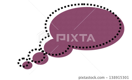 Simple colored speech bubble (outside the bubble: transparent background) Simple colored speech bubble (outside the bubble: transparent background) 138915301