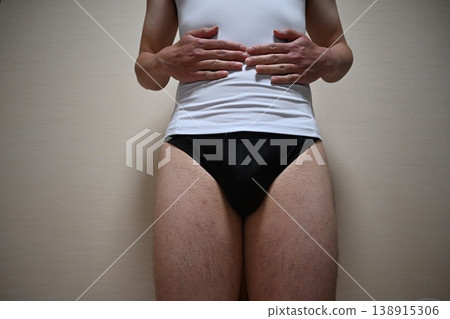 Man in underwear Man in underwear 138915306