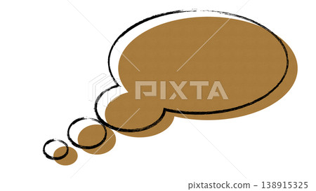Simple colored speech bubble (outside the bubble: transparent background) Simple colored speech bubble (outside the bubble: transparent background) 138915325
