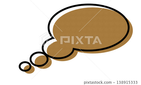 Simple colored speech bubble (outside the bubble: transparent background) Simple colored speech bubble (outside the bubble: transparent background) 138915333