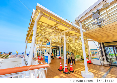 Umihotaru Parking Area, located on the Tokyo Bay Aqua-Line in Kisarazu City, Chiba Prefecture. 138915558