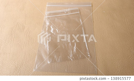 Zippered plastic bag Zippered plastic bag 138915577