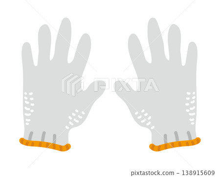 Work gloves illustration (for work, gardening, and DIY) 138915609