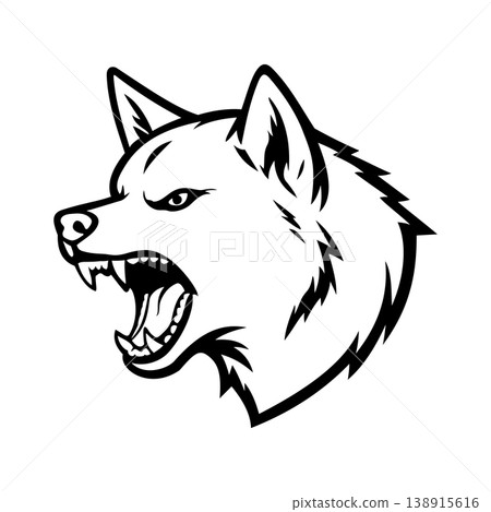 Dog Face Illustration Character Vector Logo Template Dog Face Illustration Character Vector Logo Template 138915616