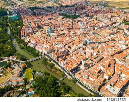 View from drone of Palencia View from drone of Palencia 138915785