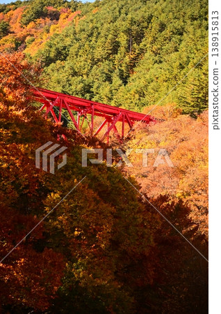 Autumn on the JR Kamaishi Line (Galaxy Dream Line Kamaishi Line) - Onigazawa Bridge Autumn on the JR Kamaishi Line (Galaxy Dream Line Kamaishi Line) - Onigazawa Bridge 138915813