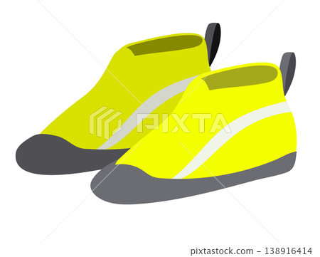 Illustration of marine shoes (for the sea, river, and leisure activities) Illustration of marine shoes (for the sea, river, and leisure activities) 138916414