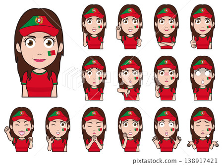Supporters of the Portuguese Women's National Team 138917421