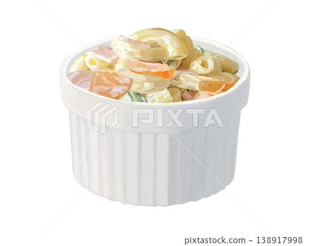 通心粉沙拉(用砂鍋烹調) 通心粉沙拉(用砂鍋烹調) 138917998