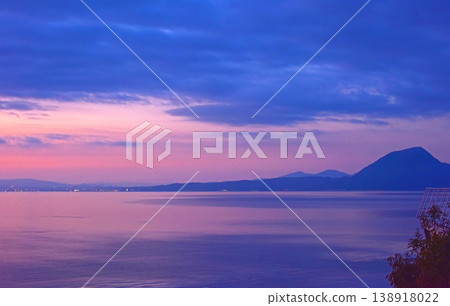 大分縣別府溫泉別府灣的日出 大分縣別府溫泉別府灣的日出 138918022