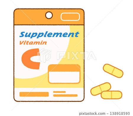 Product illustration of Vitamin C supplement (pouch type) | Health and nutritional supplements Product illustration of Vitamin C supplement (pouch type) | Health and nutritional supplements 138918593