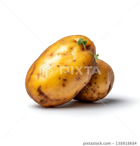 Fresh Organic Potatoes with Earthy Texture and Natural Sprouts for Culinary Use Fresh Organic Potatoes with Earthy Texture and Natural Sprouts for Culinary Use 138918684