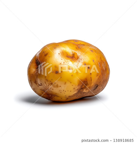 Fresh Raw Potato on White Background Ideal for Cooking and Recipe Use Fresh Raw Potato on White Background Ideal for Cooking and Recipe Use 138918685