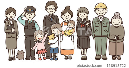 當地人全身像插圖 138918722