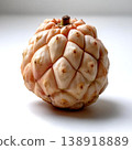 Exotic tropical fruit with unique texture and shape on white background 138918889