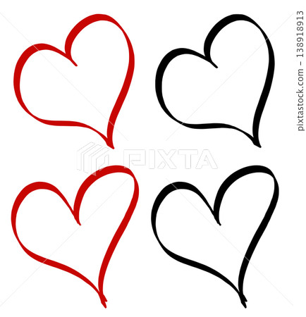 This is a line drawing of a heart. This is a line drawing of a heart. 138918913