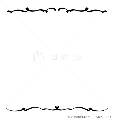 It is a letter frame drawn with lines. It is a letter frame drawn with lines. 138919023