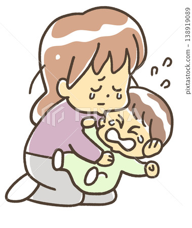 People who feel anxious when holding a crying baby People who feel anxious when holding a crying baby 138919089