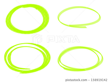 It's a circle drawn with a highlighter. 138919142