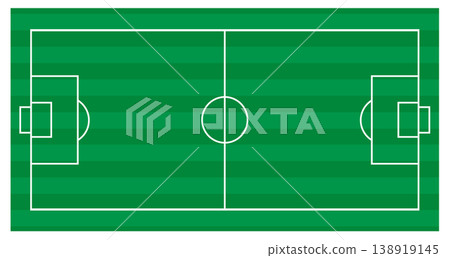 This is a line illustration of a soccer stadium. 138919145