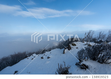 赤城山積雪覆蓋的登山路線及週邊地區 赤城山積雪覆蓋的登山路線及週邊地區 138919323