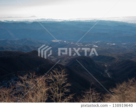 Snow-covered Mt. Akagi climbing routes and surrounding areas Snow-covered Mt. Akagi climbing routes and surrounding areas 138919640