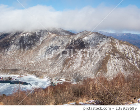 赤城山積雪覆蓋的登山路線及週邊地區 138919699