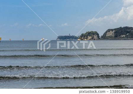 Scenery of Yuigahama Beach and Zaimokuza Beach in Kamakura City Scenery of Yuigahama Beach and Zaimokuza Beach in Kamakura City 138919950