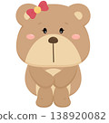 Cute teddy bear  138920082