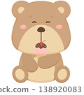 Cute teddy bear  138920083
