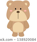 Cute teddy bear  138920084