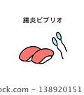 Illustration of sushi and Vibrio parahaemolyticus 138920151