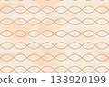 Bakery branding seamless watercolor pattern with rope ornament on warm beige background. Hand painted repeating border design. Packaging, textile, wrapping paper, organic food branding, surface print 138920199
