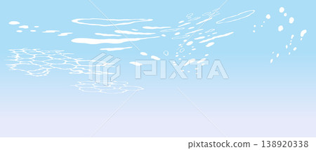 Underwater landscape illustration: ripples 138920338