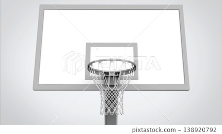 Basketball hoop on white background. Basketball hoop on white background. 138920792