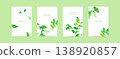 Watercolor painting. Watercolor-style illustration of summer green leaves. Vector illustration of green leaves. 138920857