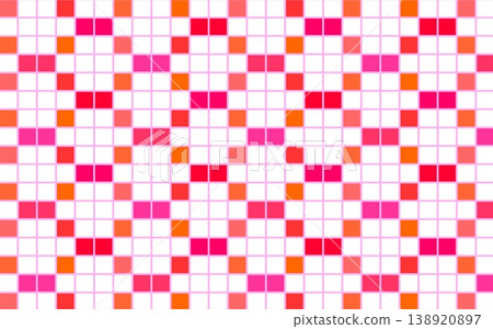 Geometric patterns, grid patterns, squares, pink, orange, red, white background Geometric patterns, grid patterns, squares, pink, orange, red, white background 138920897